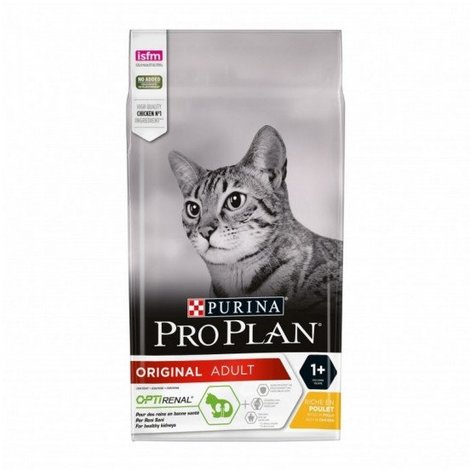 Croquettes Chat Original Optirenal Riche en Poulet 1,5kg - PRO PLAN