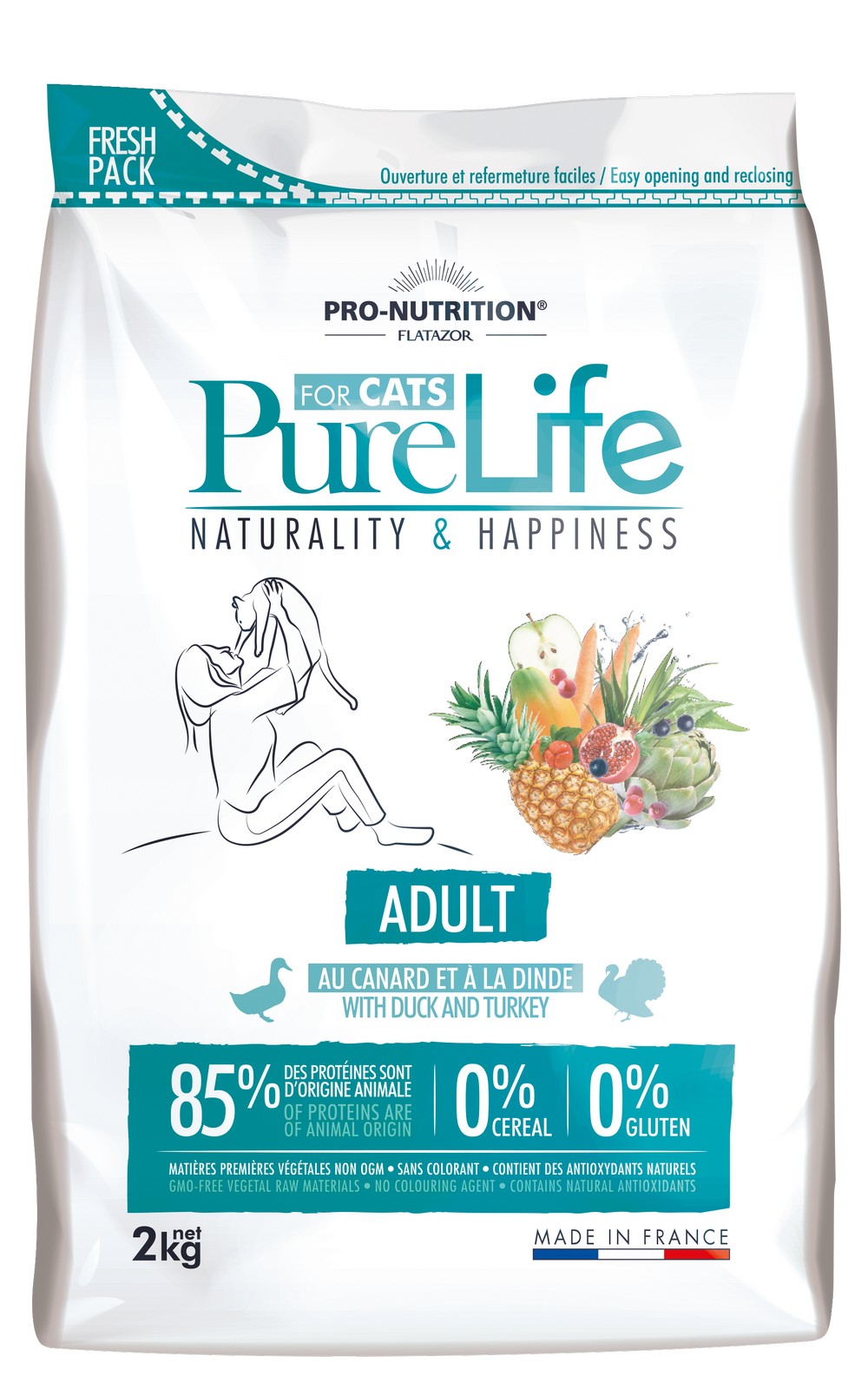 Croquette Pure Life Chat Adulte 2kg - FLATAZOR