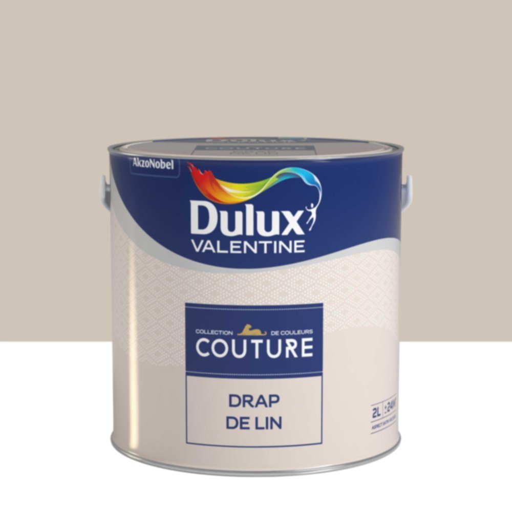 Peinture Murs et boiseries Couture Drap de Lin Satin Velours 2L - DULUX VALENTINE