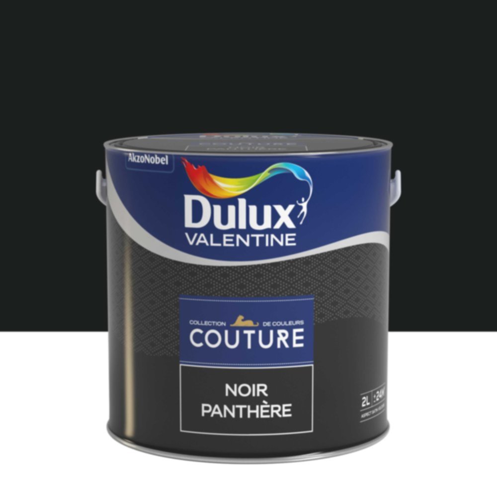 Peinture Murs et boiseries Couture Noir Panthère Satin Velours 2L - DULUX VALENTINE