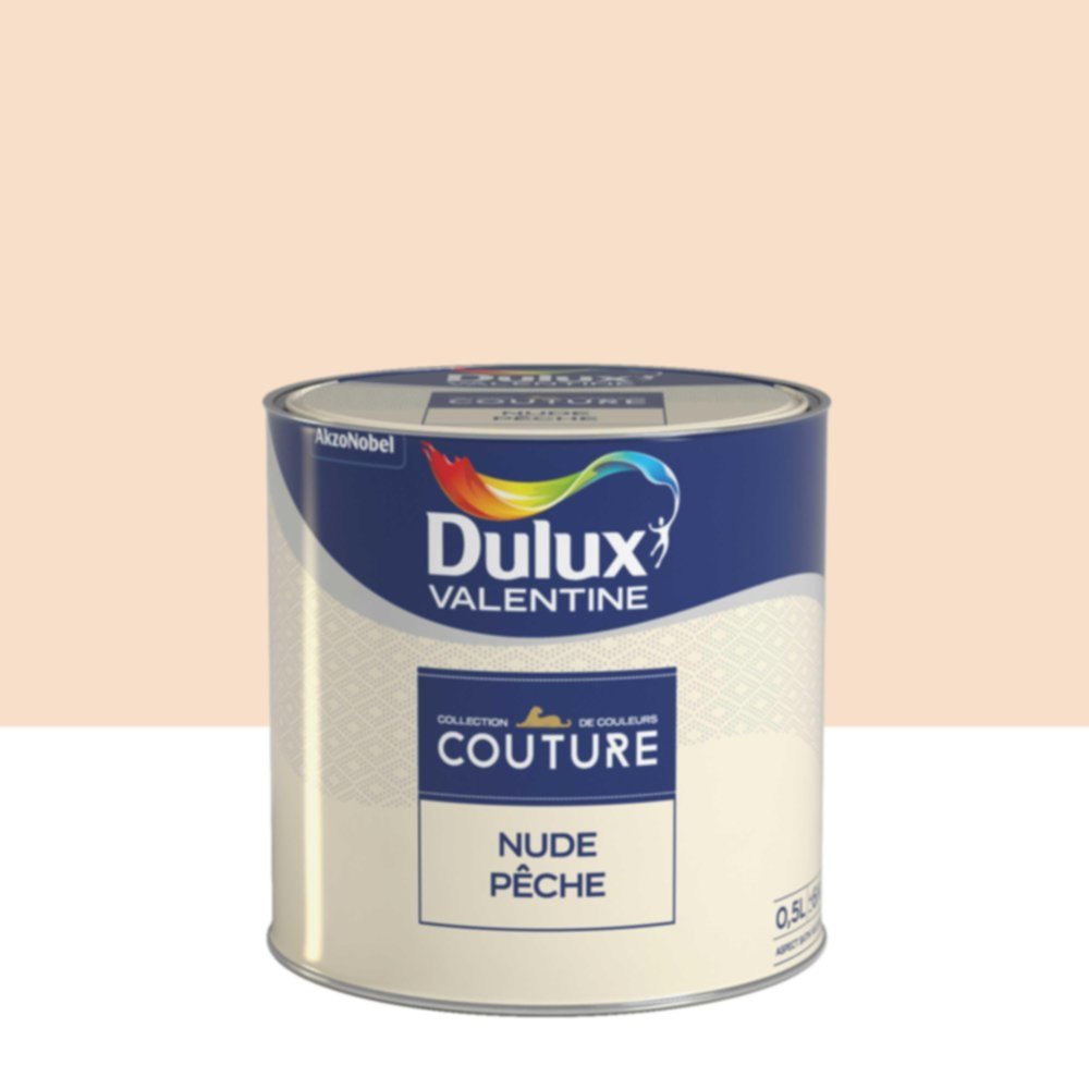 Peinture Murs et boiseries Couture Nude Pêche Satin Velours 0,5L - DULUX VALENTINE