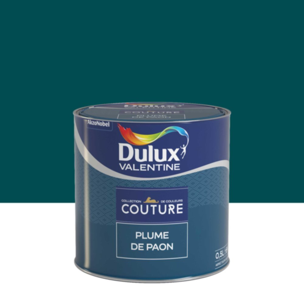 Peinture Murs et boiseries Couture Plume de Paon Satin Velours 0,5L - DULUX VALENTINE