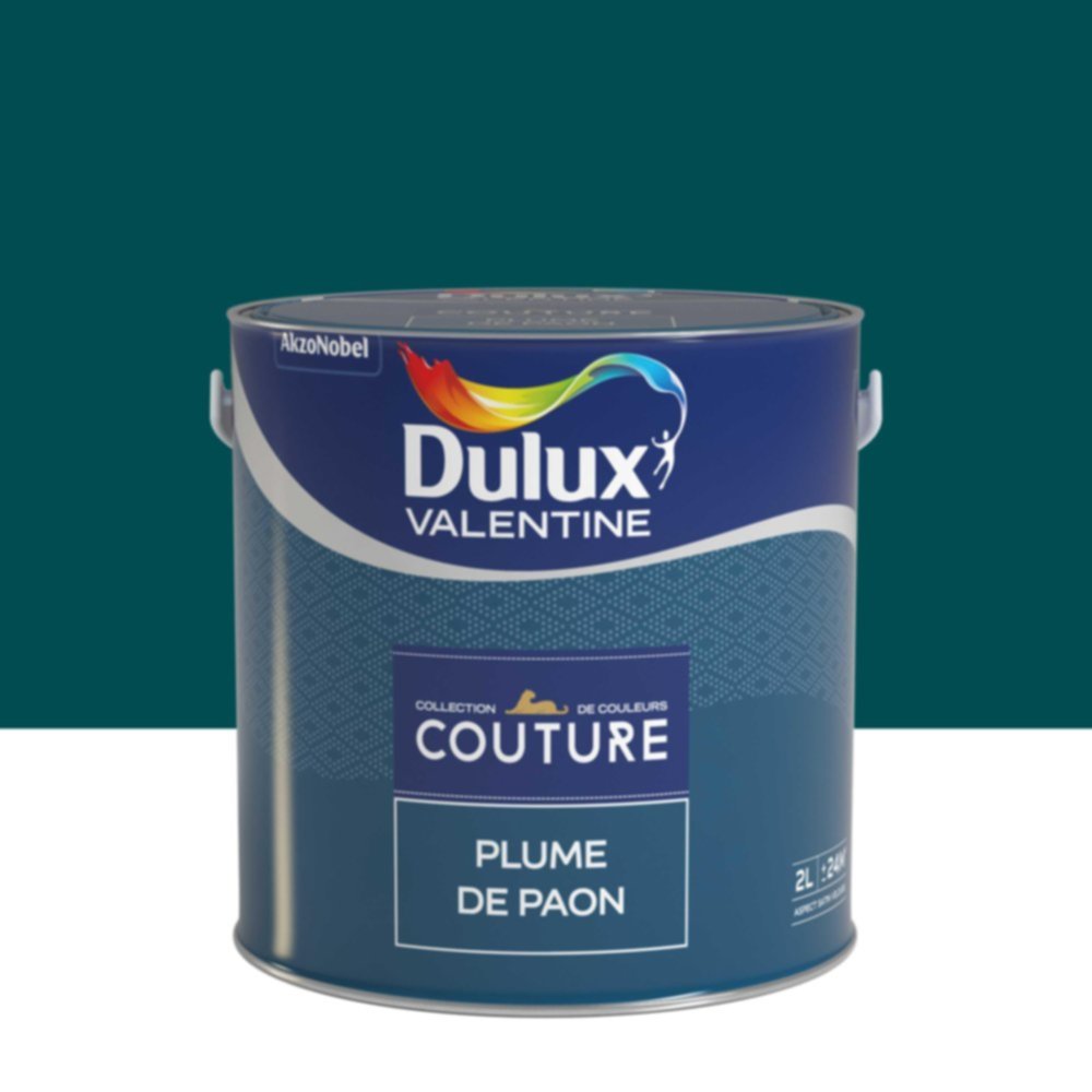 Peinture Murs et boiseries Couture Plume de Paon Satin Velours 2L - DULUX VALENTINE