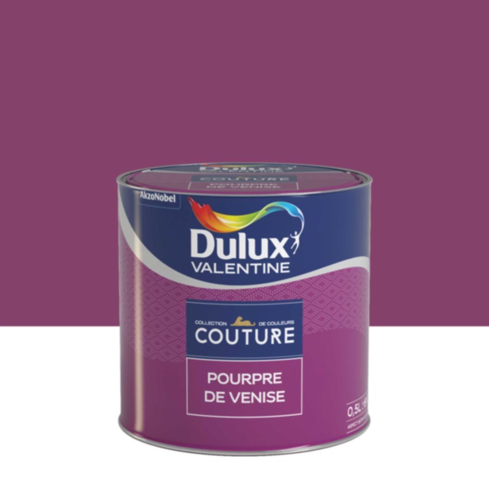 Peinture Murs et boiseries Couture Pourpre de Venise Satin Velours 0,5L - DULUX VALENTINE