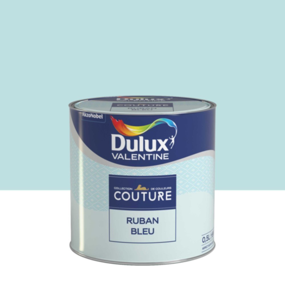 Peinture Murs et boiseries Couture Ruban Bleu Satin Velours 0,5L - DULUX VALENTINE