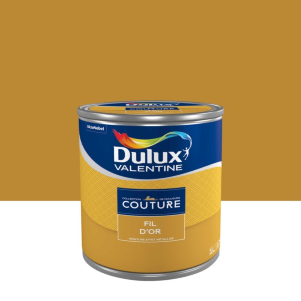 Peinture Murs et boiseries Couture Effet Métal Fil D'Or 1 L - DULUX VALENTINE