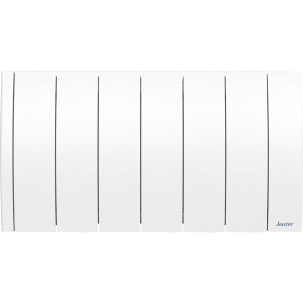 Radiateur connecte à inertie fluide Sauter Ipala Bas 700W Blanc 