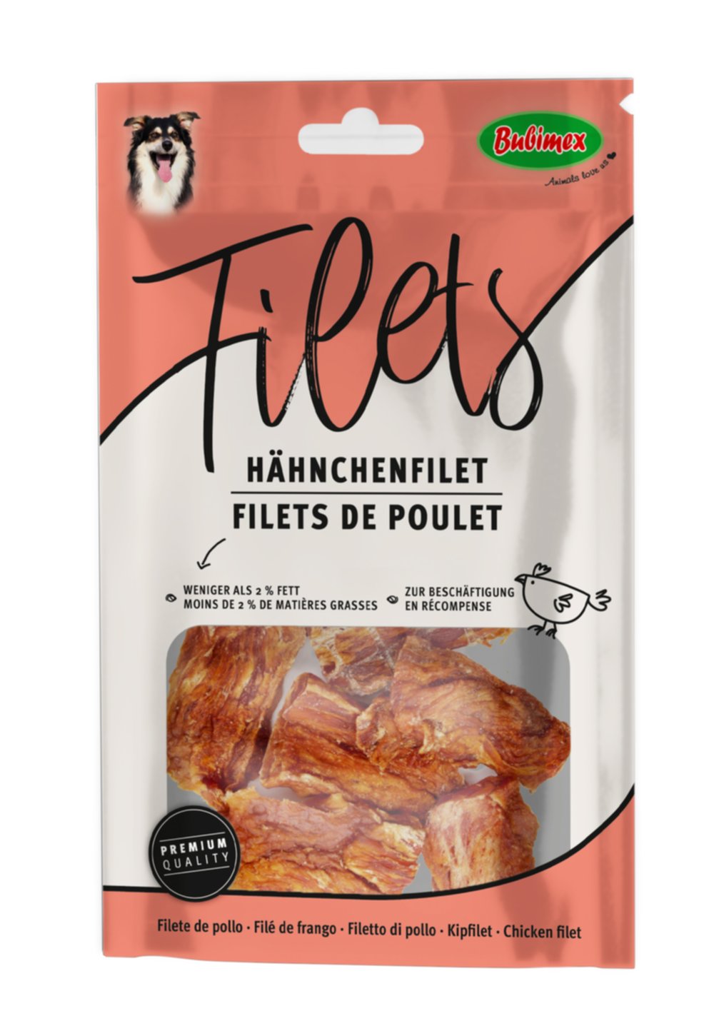 Friandises chien Filets de poulet 70gr - BUBIMEX