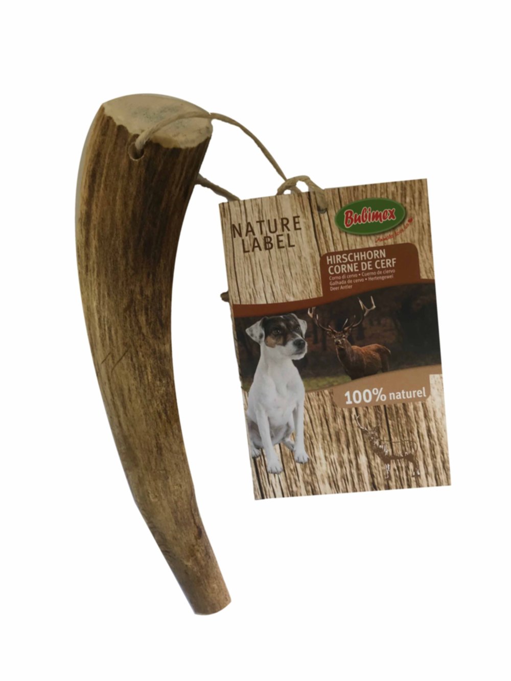 Friandises chien Bois de cerf 80-120gr - BUBIMEX