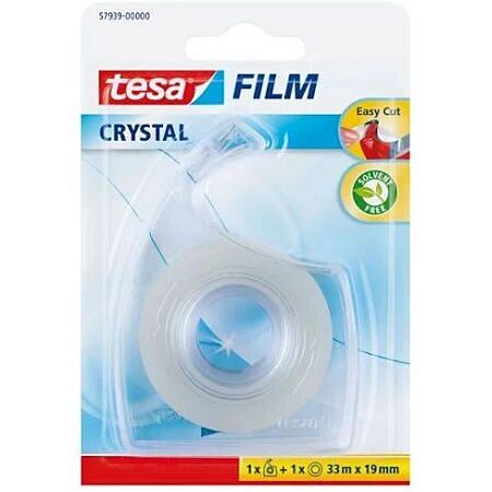 Adhésif Tesafilm® Crystal Easy Cut Dérouleur 33mx19mm Transparent