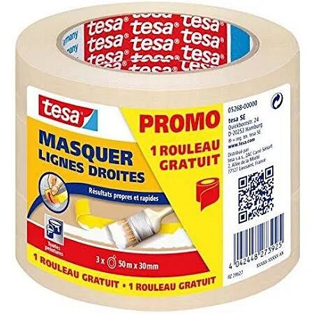 2 Rouleaux Masquage 50mx30mm Crème