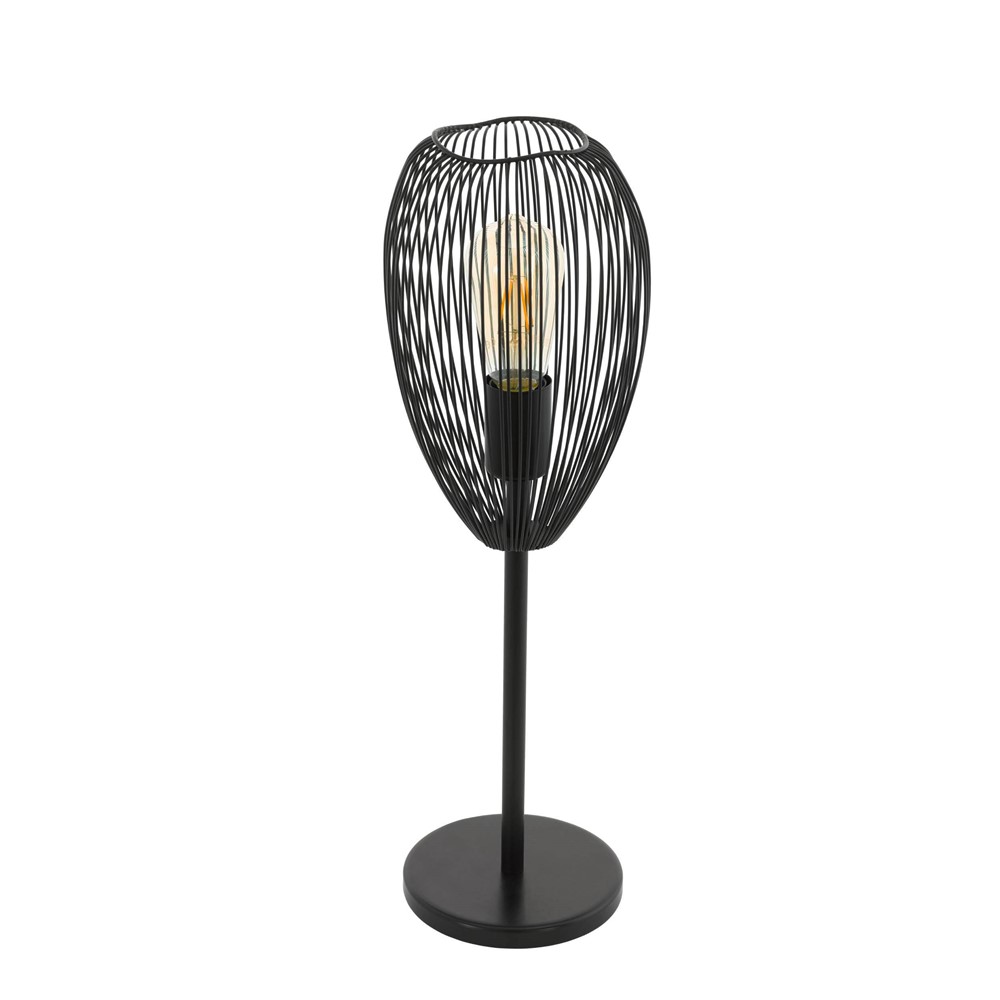 Lampe à Poser Clevedon E27 60W Noir