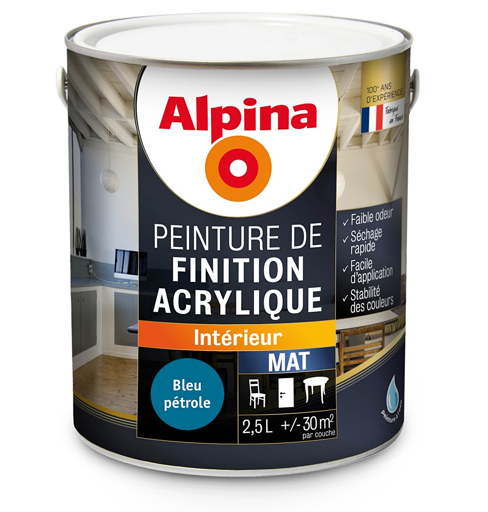 ACRYLIQUE MAT BLEU PETROLE 2.5L