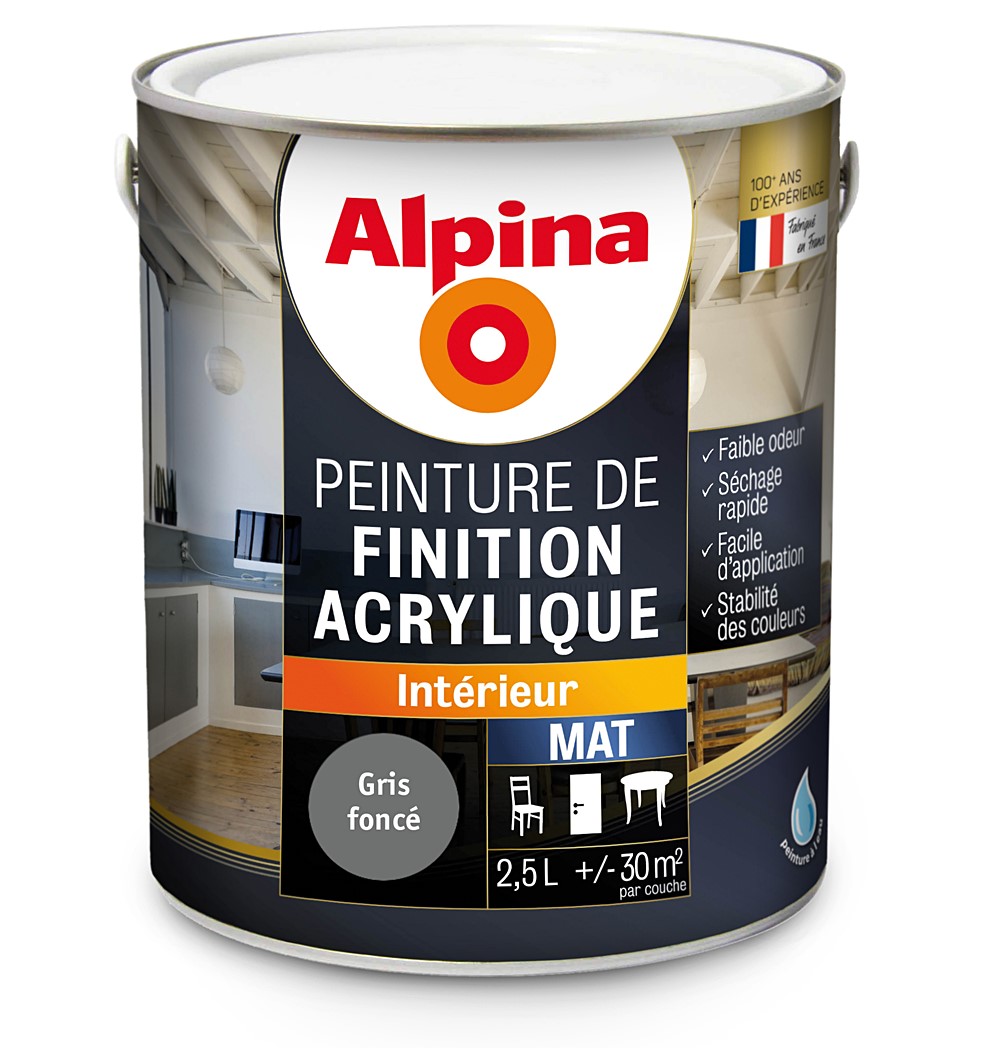 ACRYLIQUE MAT GRIS FONCE 2.5L