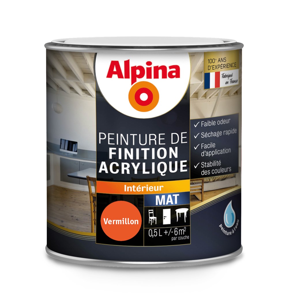 ACRYLIQUE MAT VERMILLON 0.5L