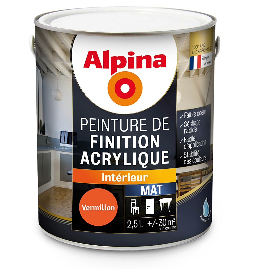 ACRYLIQUE MAT VERMILLON 2.5L