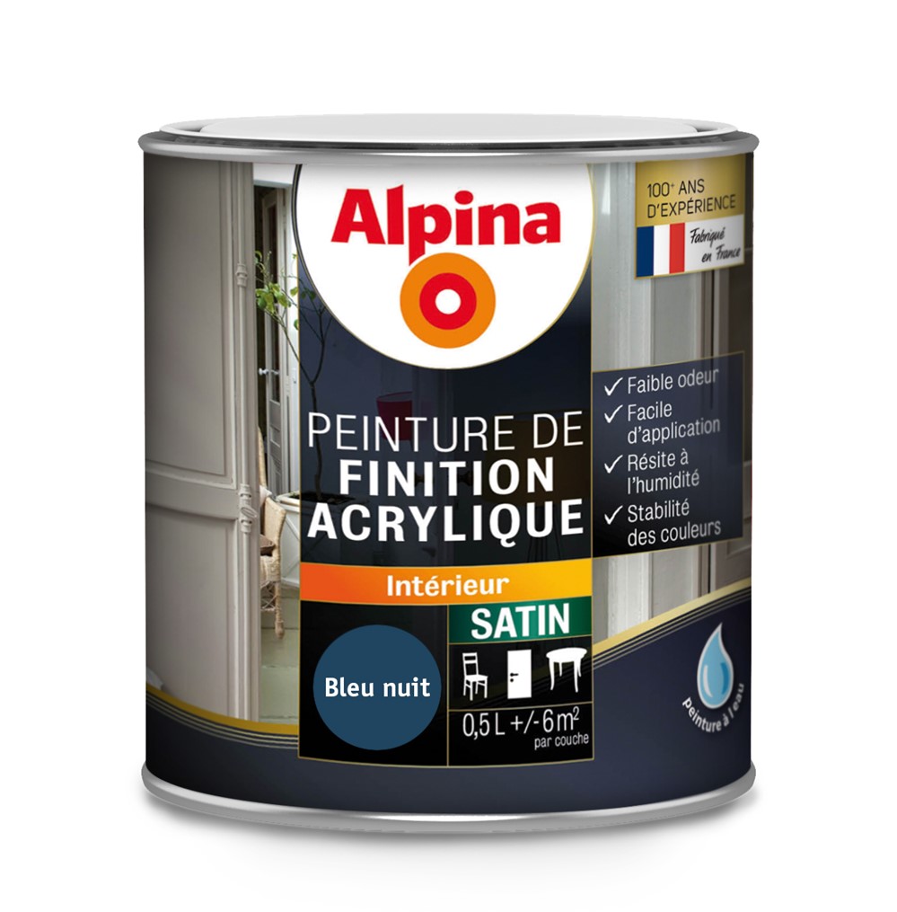 ACRYLIQUE SATIN BLEU NUIT 0.5L