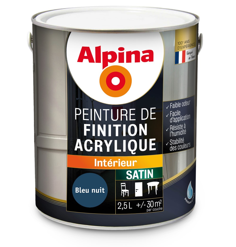 ACRYLIQUE SATIN BLEU NUIT 2.5L