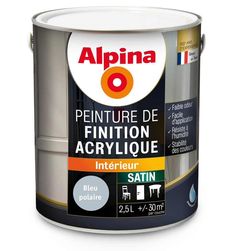 ACRYLIQUE SATIN BLEU POLAIRE 2.5L