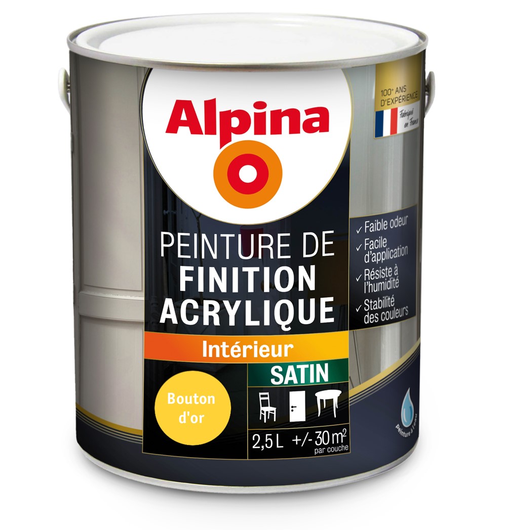 ACRYLIQUE SATIN BOUTON D'OR 2.5L