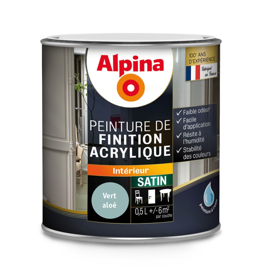 ACRYLIQUE SATIN VERT ALOE 0.5L