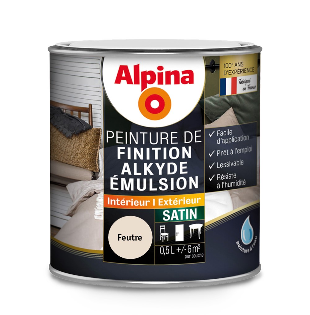 ALKYDE EMULSION SATIN FEUTRE 0.5L