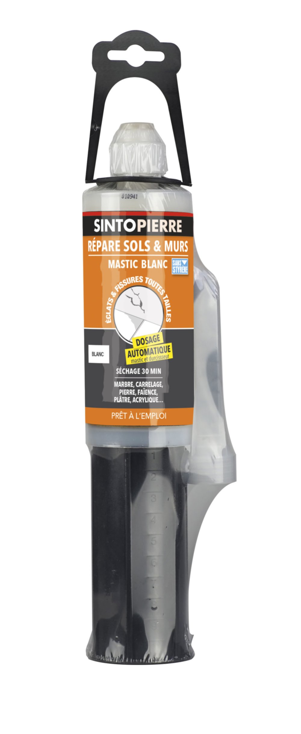 Répare sols et mur cartouche blanc 150ml - SINTO