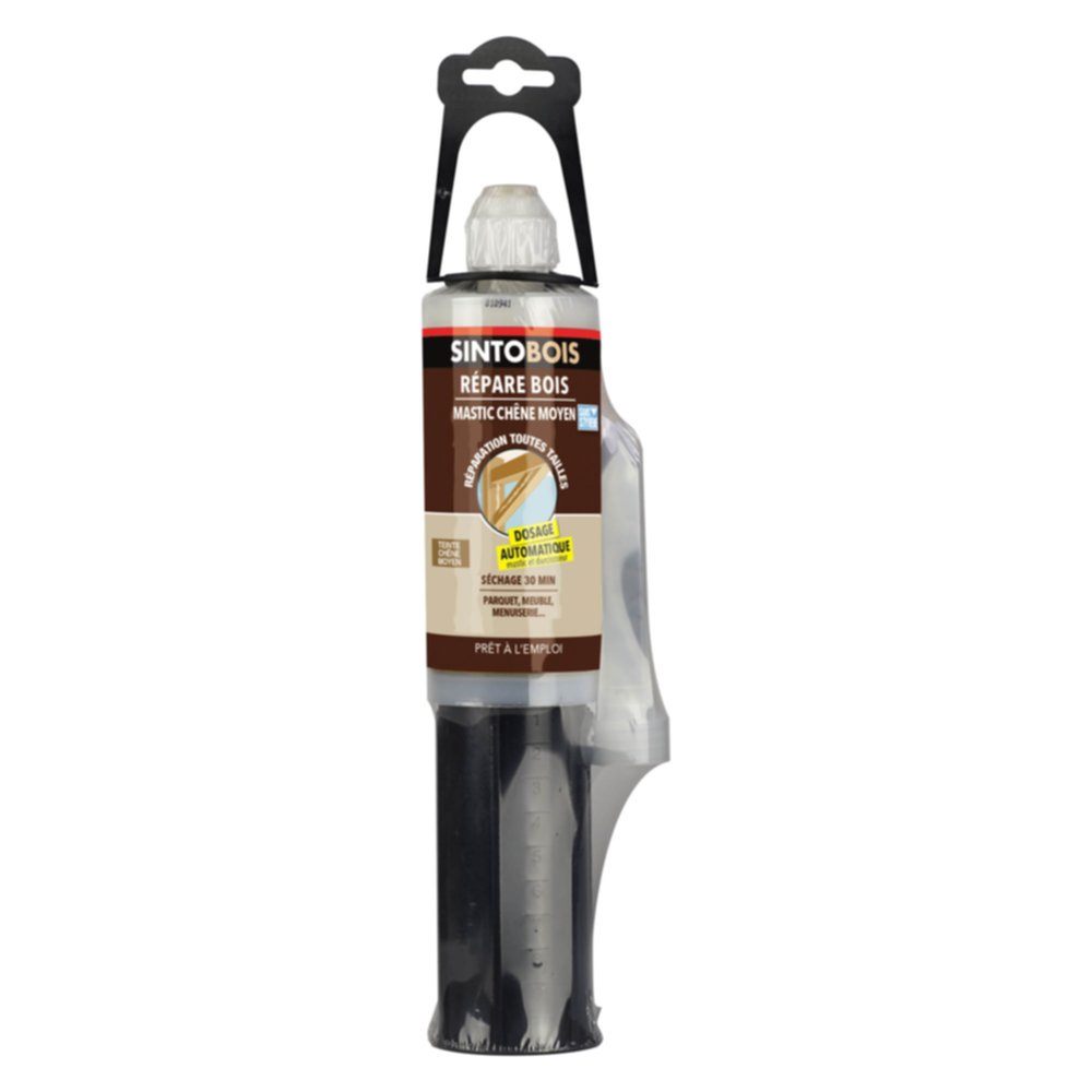 Répare Bois Mastic Chêne moyen Cartouche 150ml - SINTOBOIS