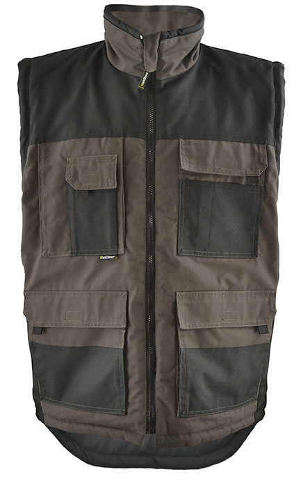 GILET SANS MANCHES SINOK MARRON/NOIR M