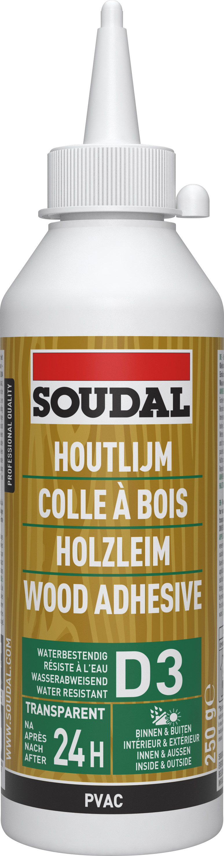 Colle bois blanche (D3) 250g - SOUDAL 