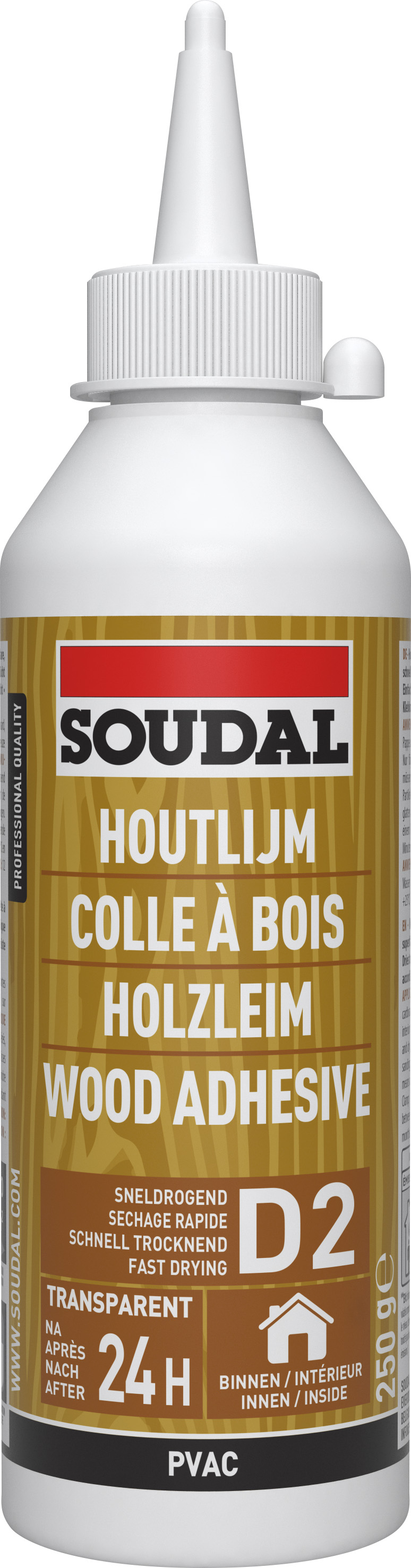 Colle bois rapide (D2) 250g - SOUDAL 