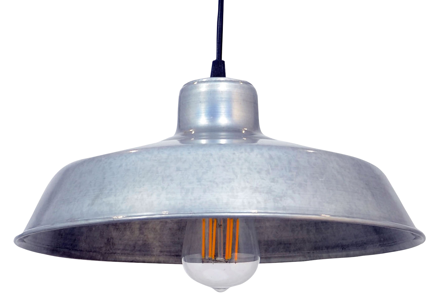 SUSPENSION NOLD-C CREATION 1*E27 60W REF 309746 ZINC BLANC HT12CM D30,5CM