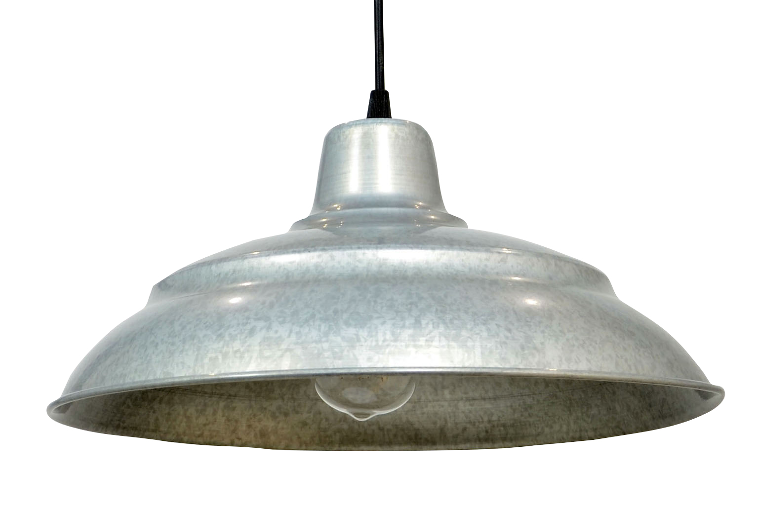 SUSPENSION POLD-C CREATION 1*E27 60W REF 309756 ZINC BLANC HT14CM D35CM