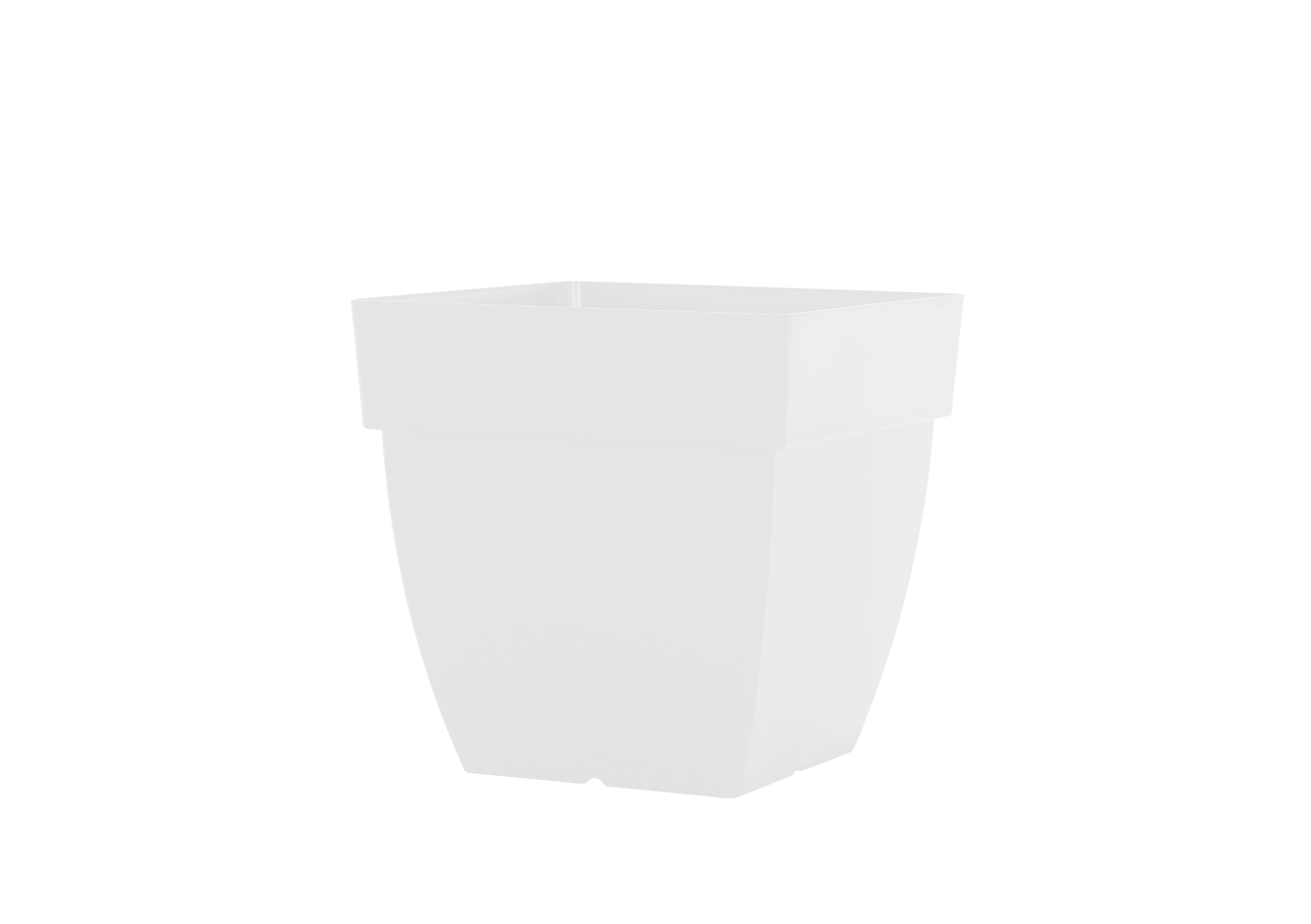 POT CAPRI CARRE 35CM BLANC