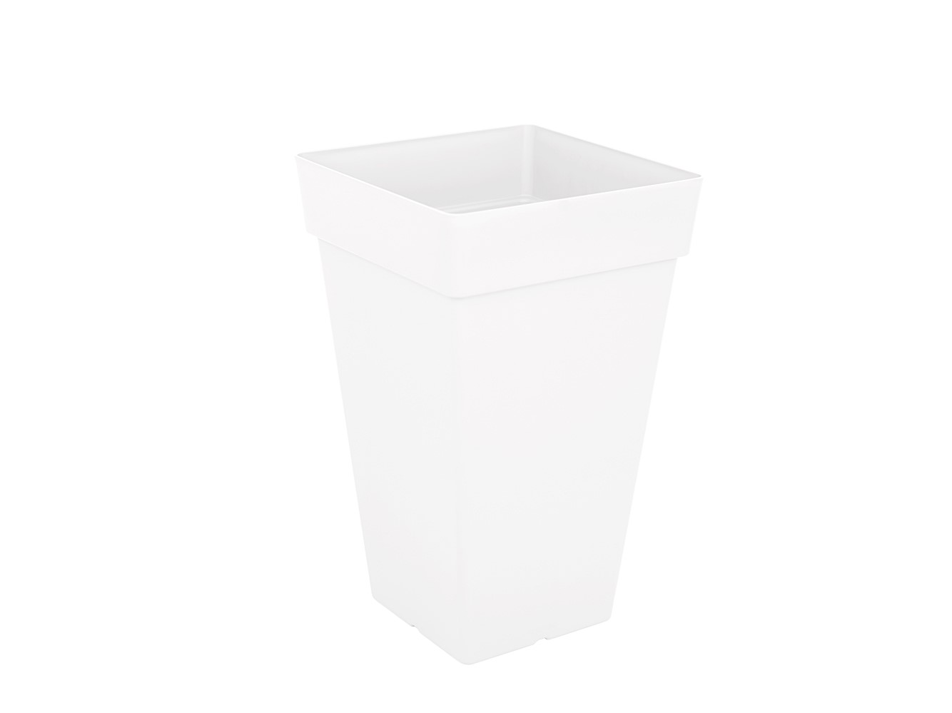 POT CAPRI CARRE HAUT 50CM BLANC