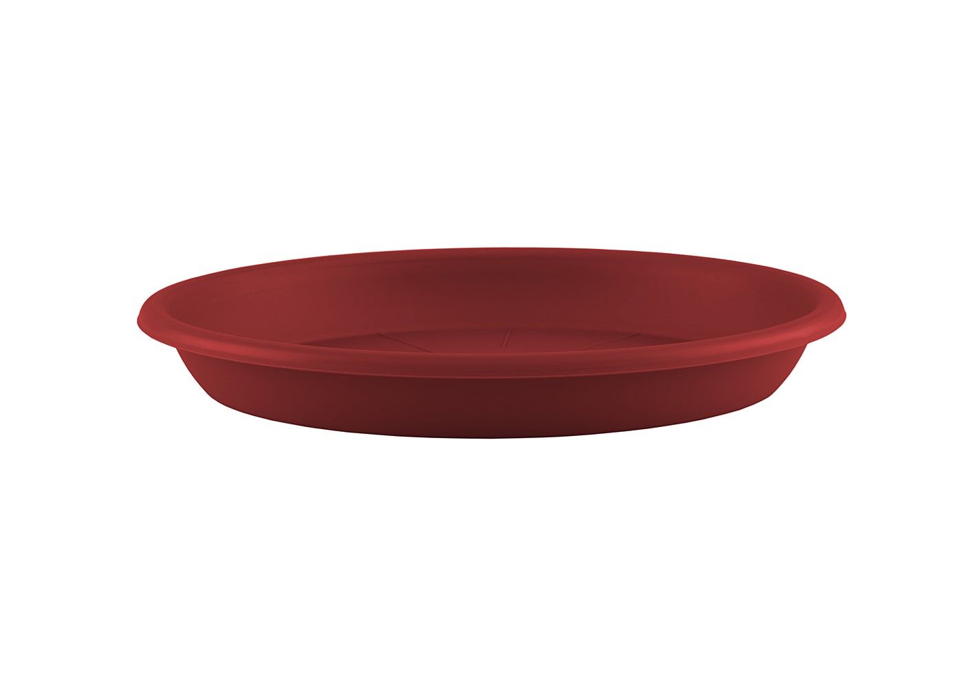 SOUCOUPE RONDE 26CM ROUGE FONCE