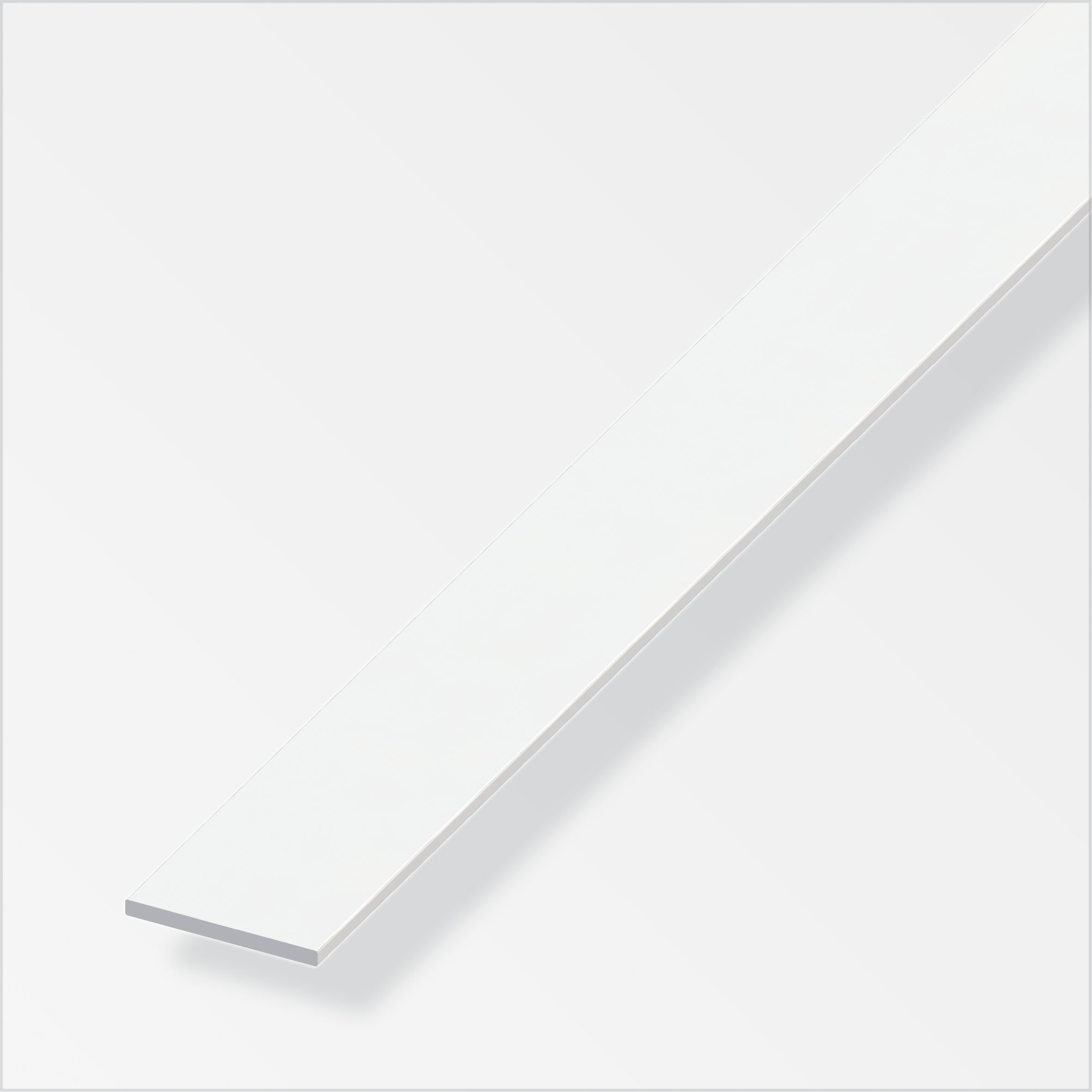 PLAT 20X3MM PVC BLANC 2,5M