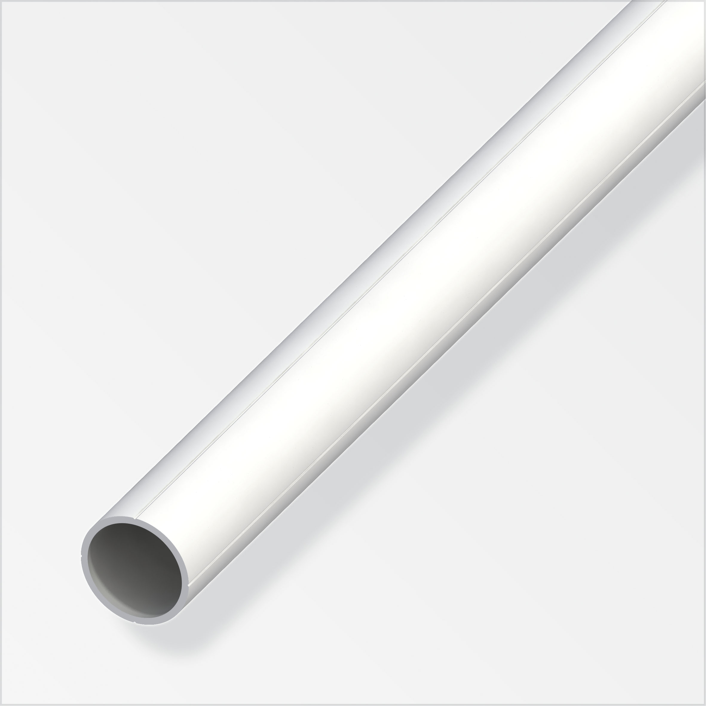 TUBE ROND 7,5POURM5PVC BLC 2,5M