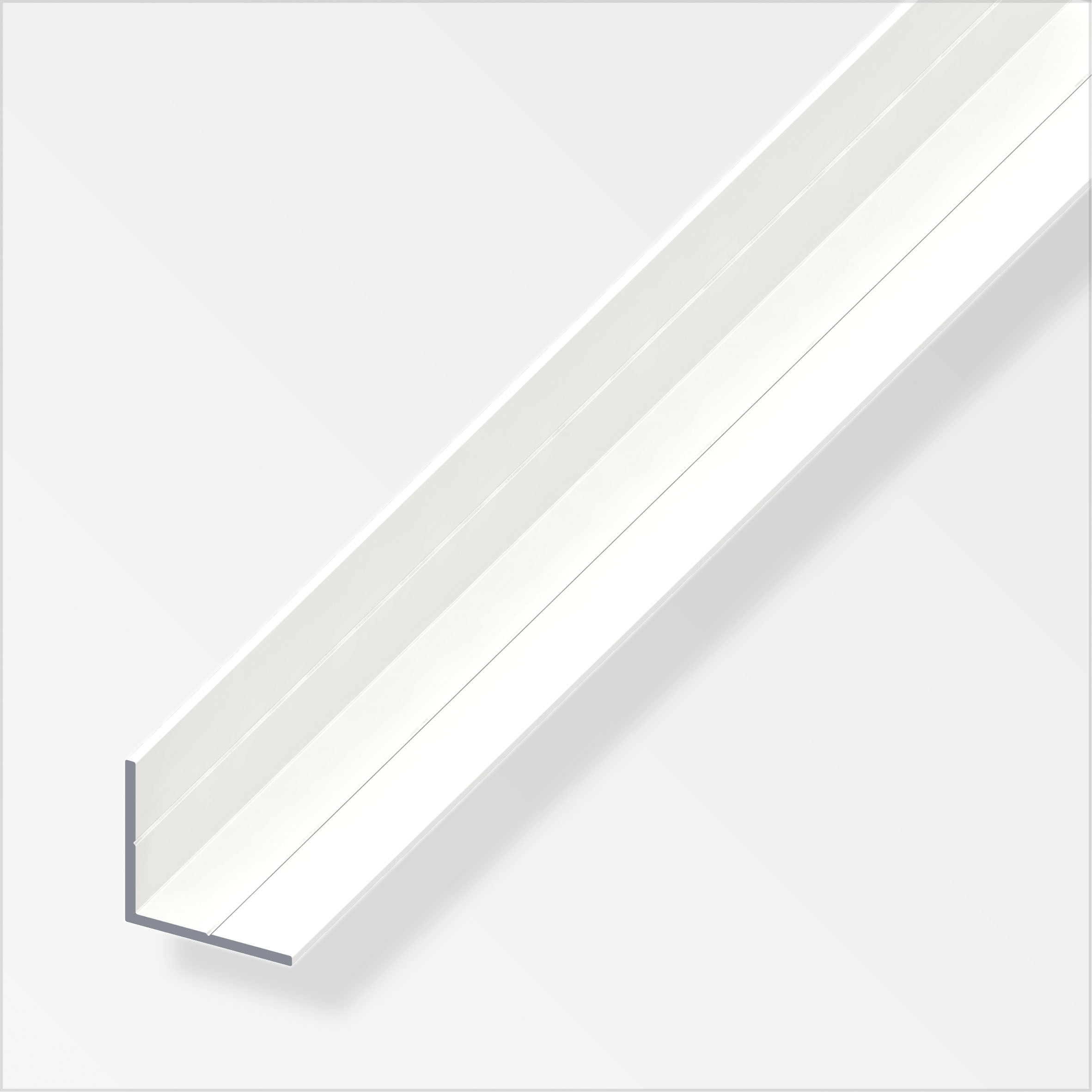 CORNIERE 23,5X1,5 ALU BLANC 1M