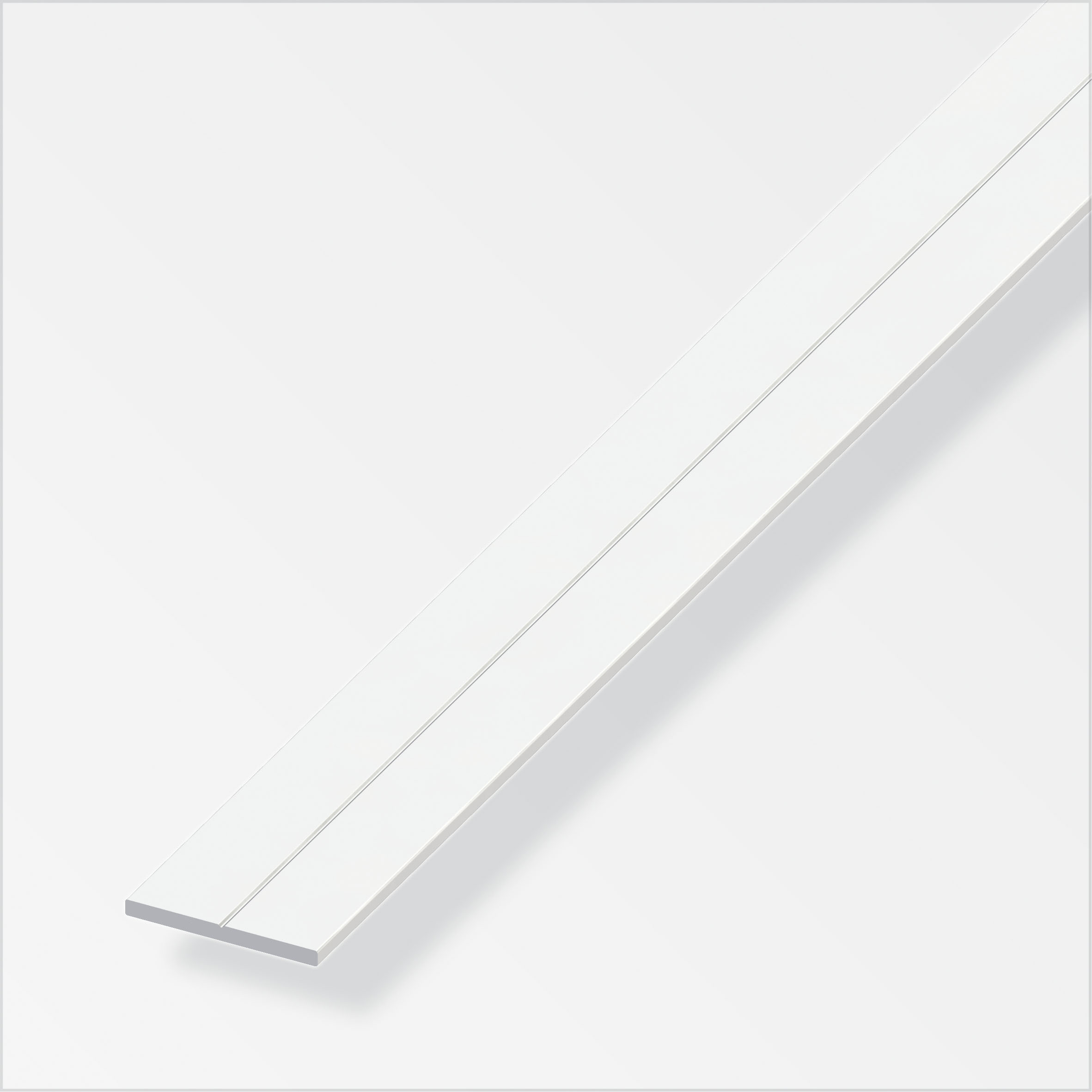 PLAT 35,5X3MM PVC BLANC 1M