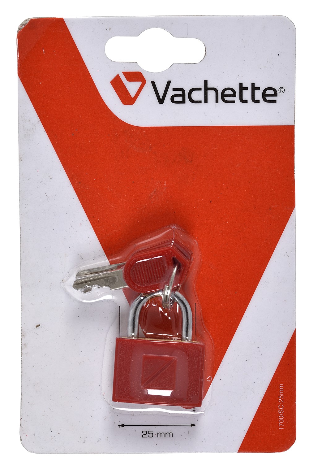 CADENAS A CLE VACHETTE LAITON PLASTIFIE L.25MM