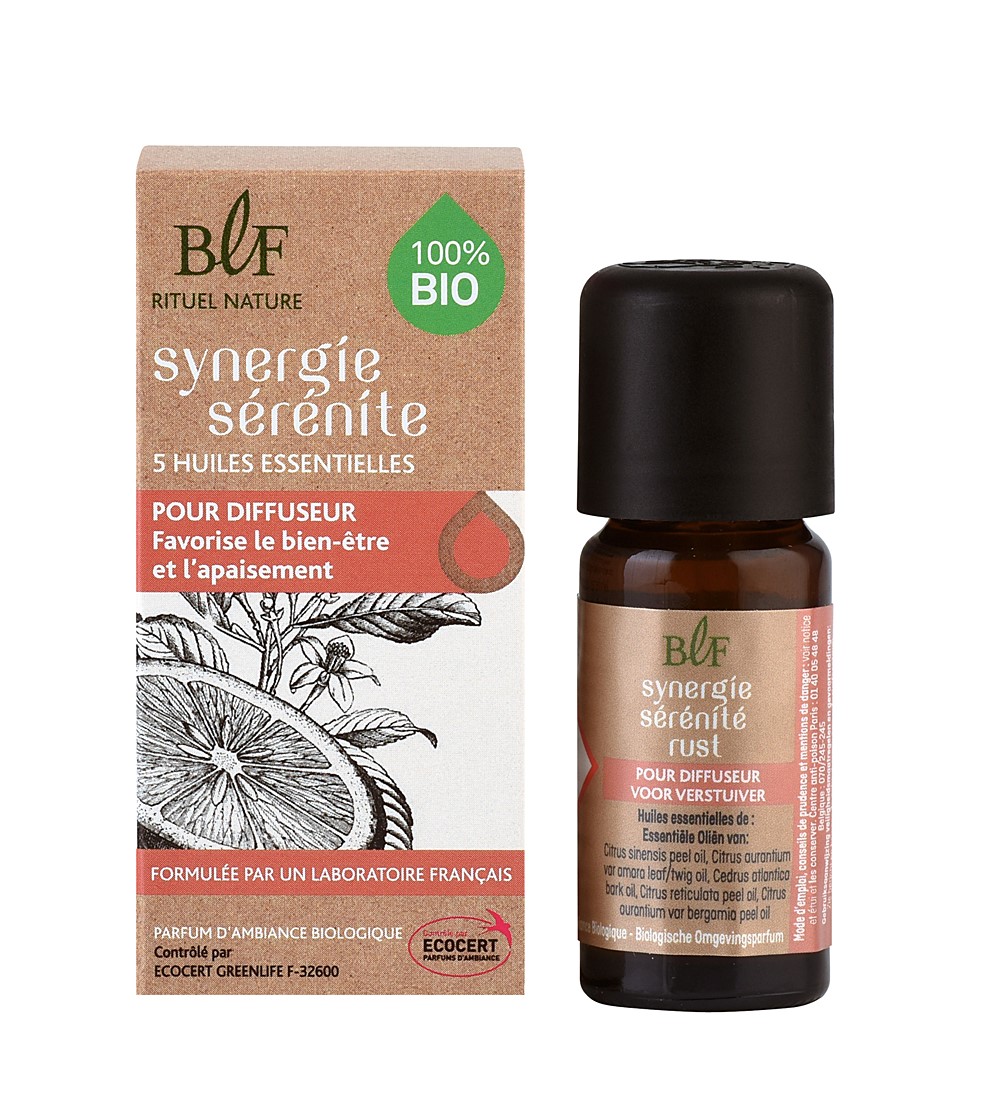 SYNERGIE HUILE ESSENTIELLE BIO 10ML SERENITE