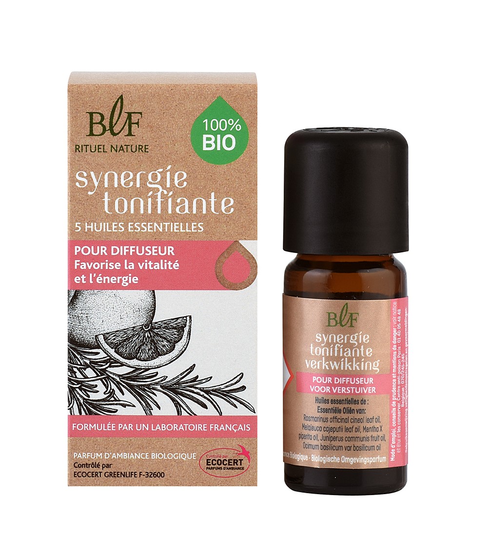 SYNERGIE HUILE ESSENTIELLE BIO 10ML TONIFIANTE