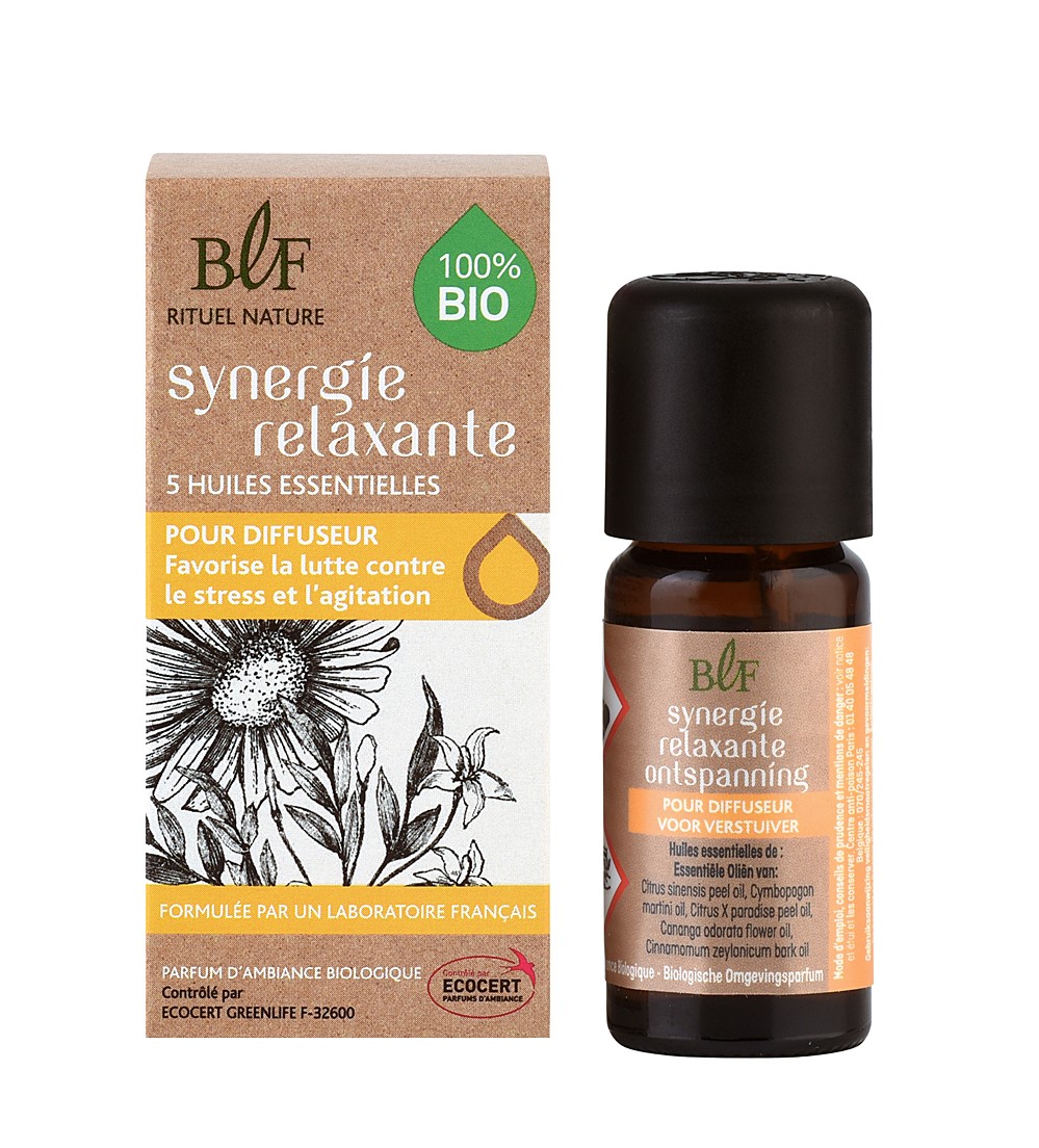 SYNERGIE HUILE ESSENTIELLE BIO 10ML RELAXANTE