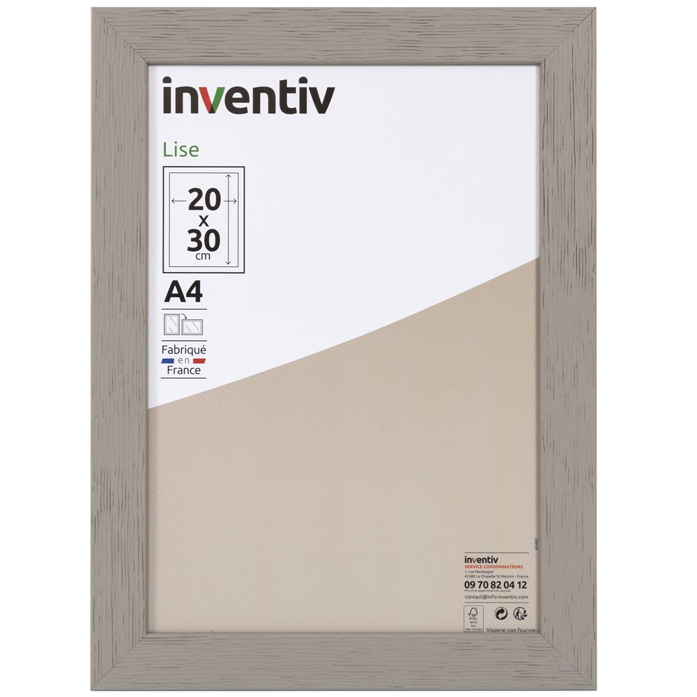 Cadre photo Lise 20x30cm Gris - INVENTIV