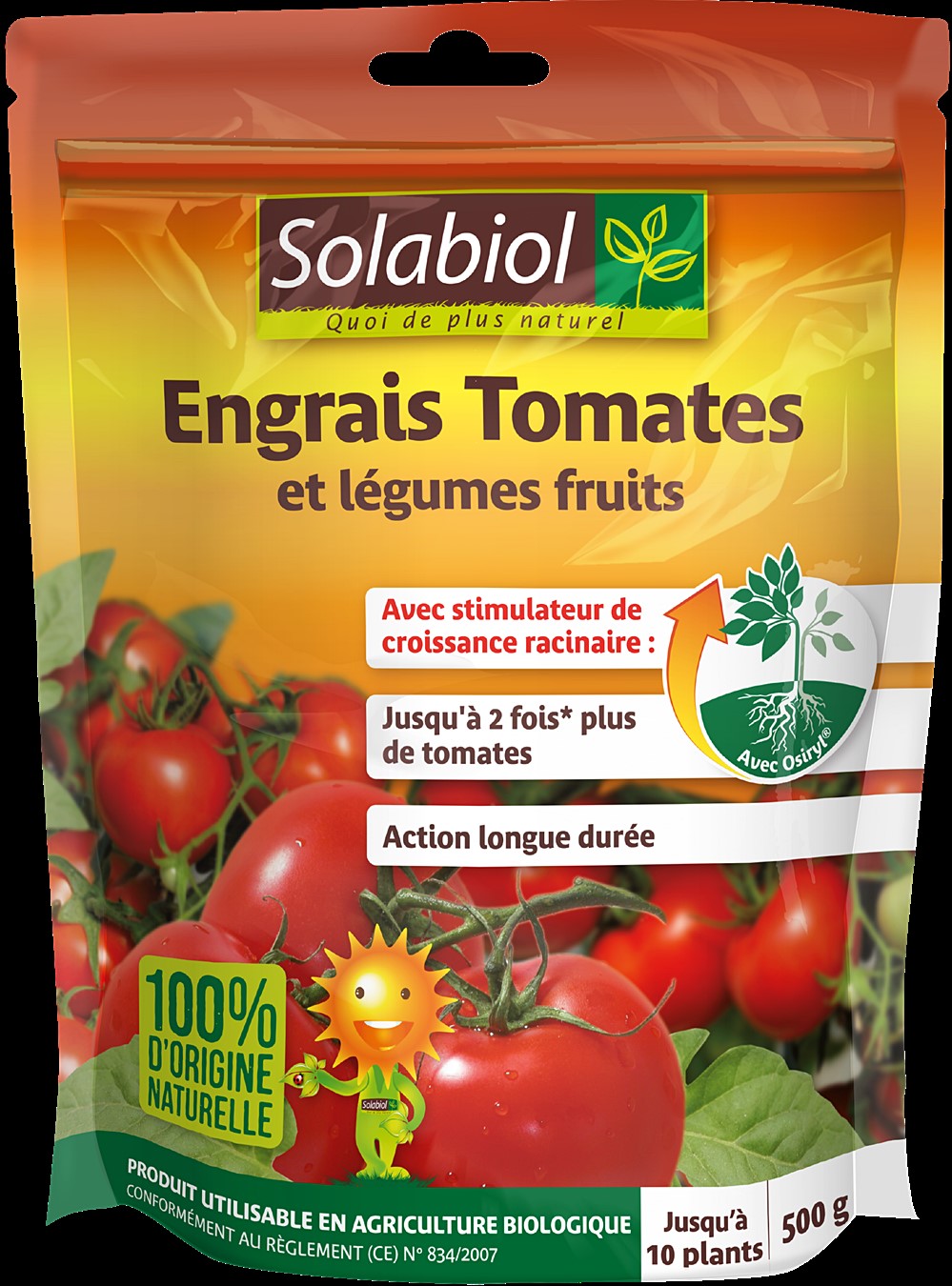 Engrais tomates et légumes/fruits Doypack 500gr - SOLABIOL