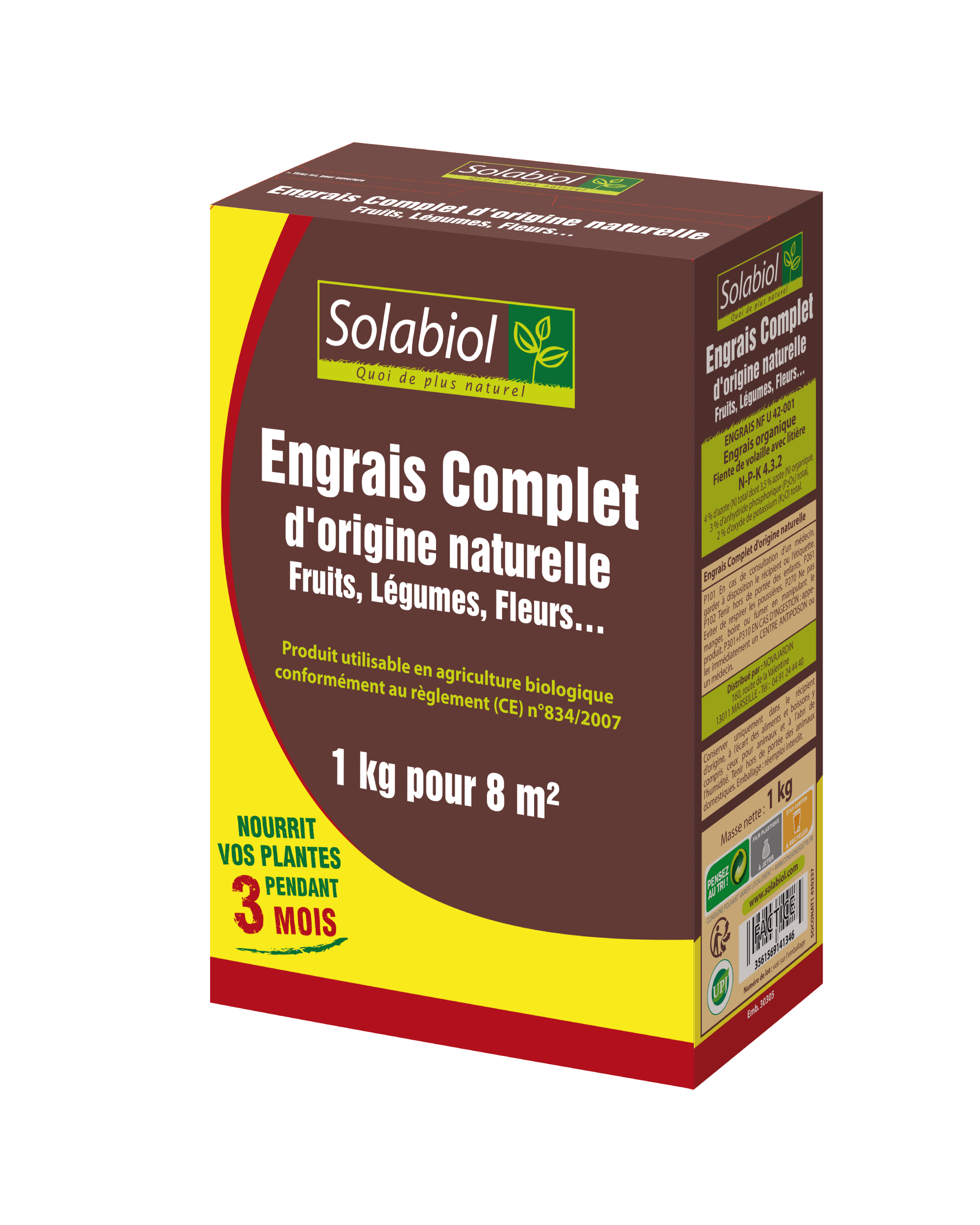 Engrais complet 1kg - SOLABIOL