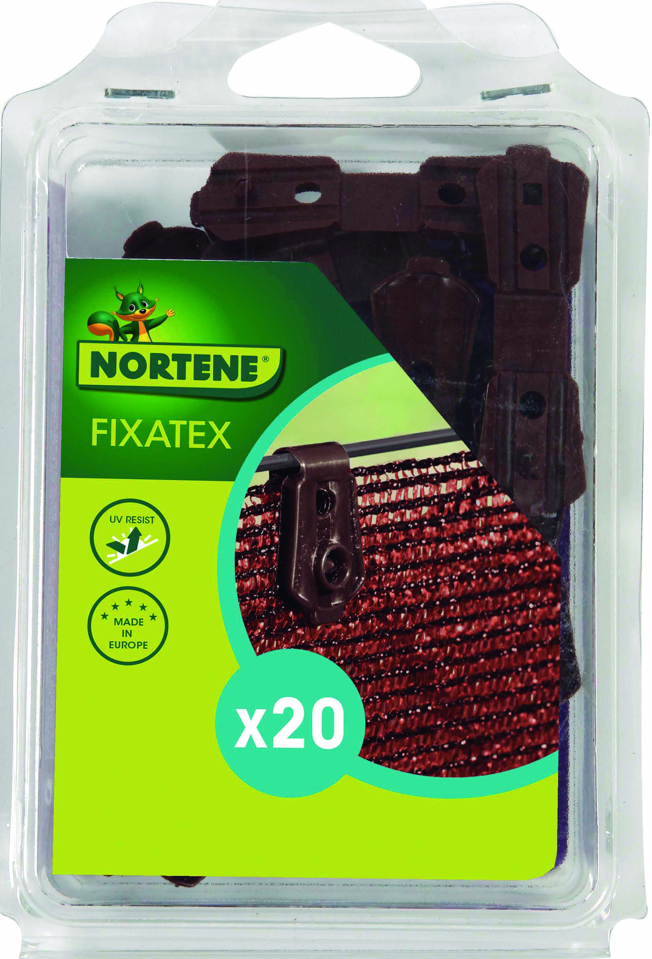 Pince x20 de fixation pour brise-vue tisses - NORTENE