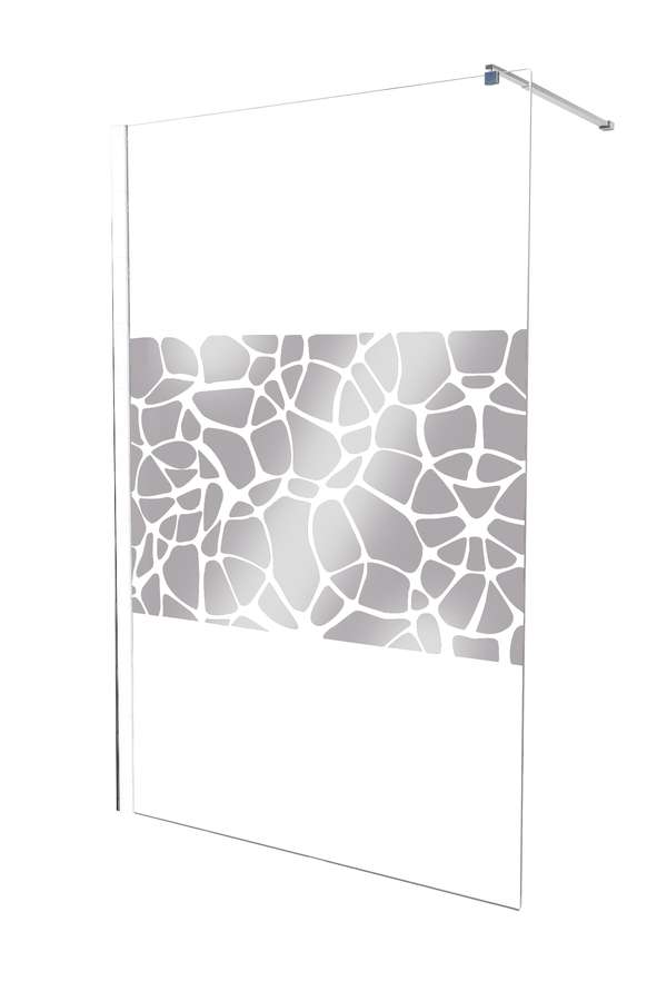 Paroi de douche fixe alea verre sérigraphie 120cm - ONDEE