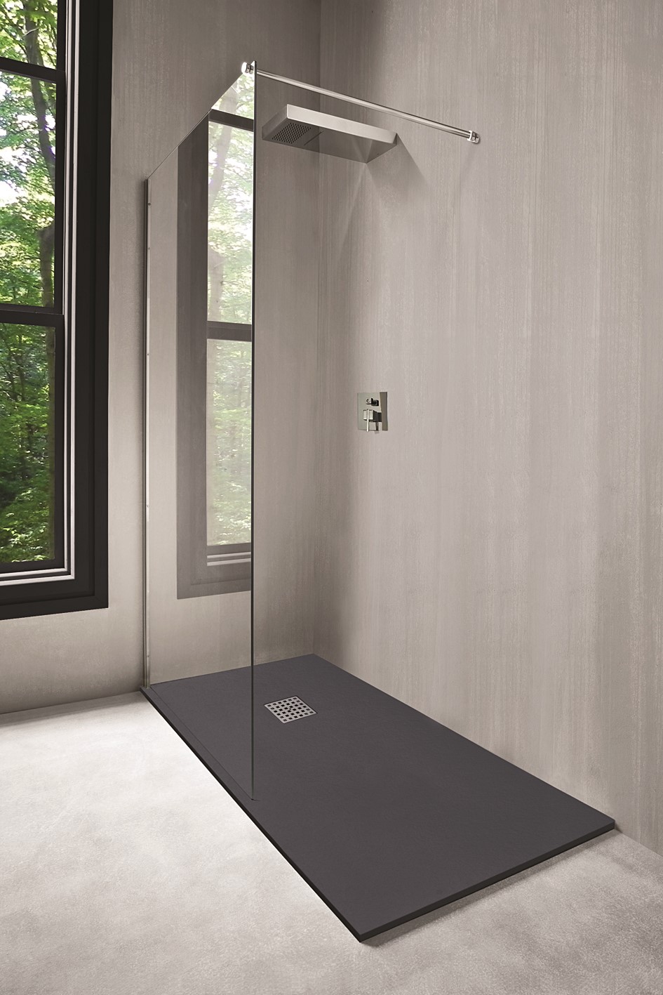 Receveur de douche Nola 90x180cm gris - ONDEE